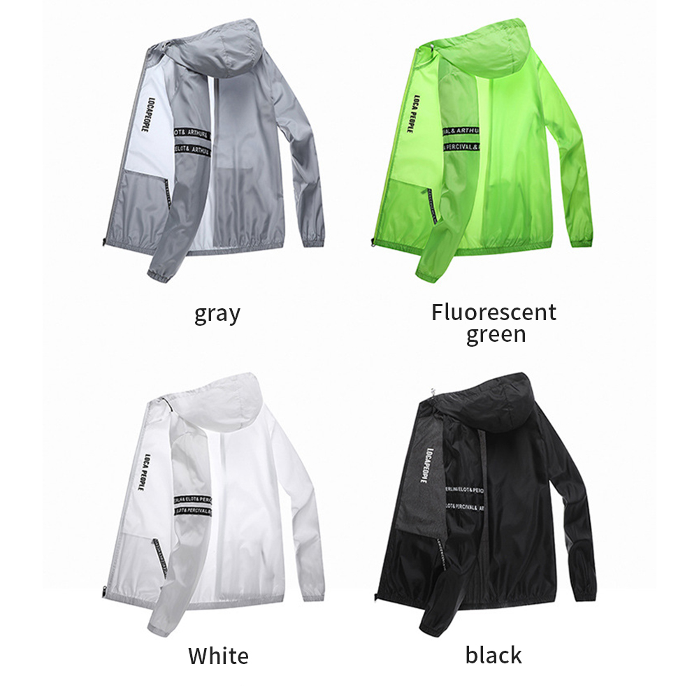 Running Gear Youth - Protección solar para hombre, chaqueta de