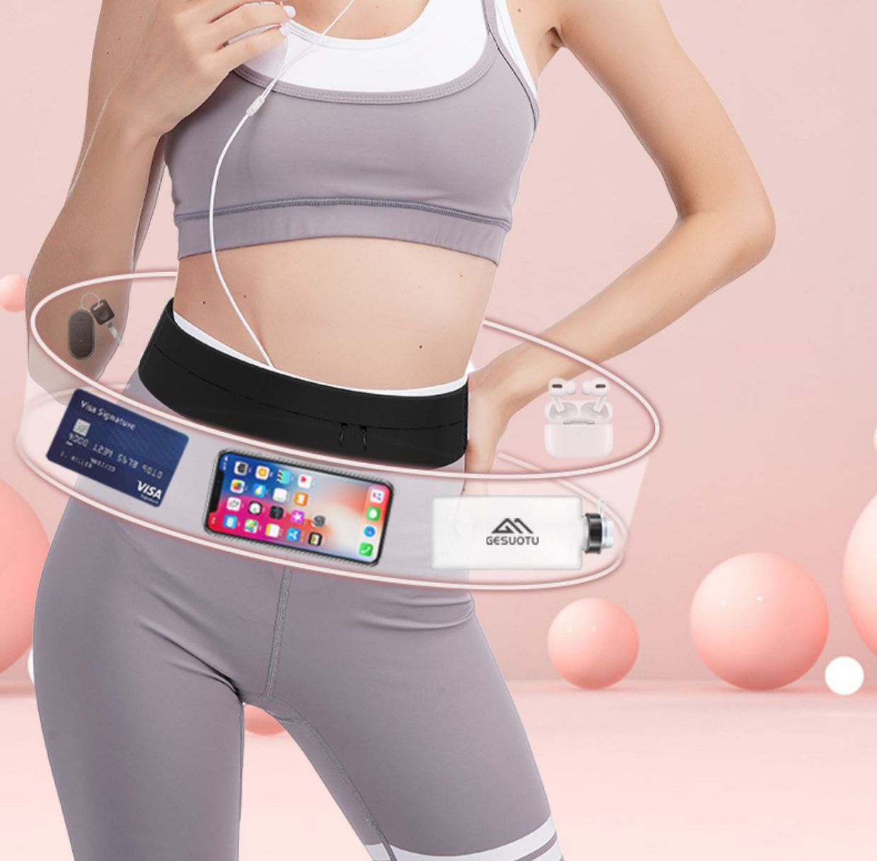 Riñonera con cinturón para cor - Running Gear To Hold Phone reseña y precio